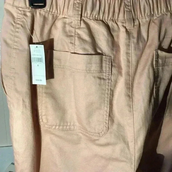 NWT GAP Mid Rise Girlfriend Joggers Chalk Pink 100% Cotton Size 8 - Picture 7 of 8